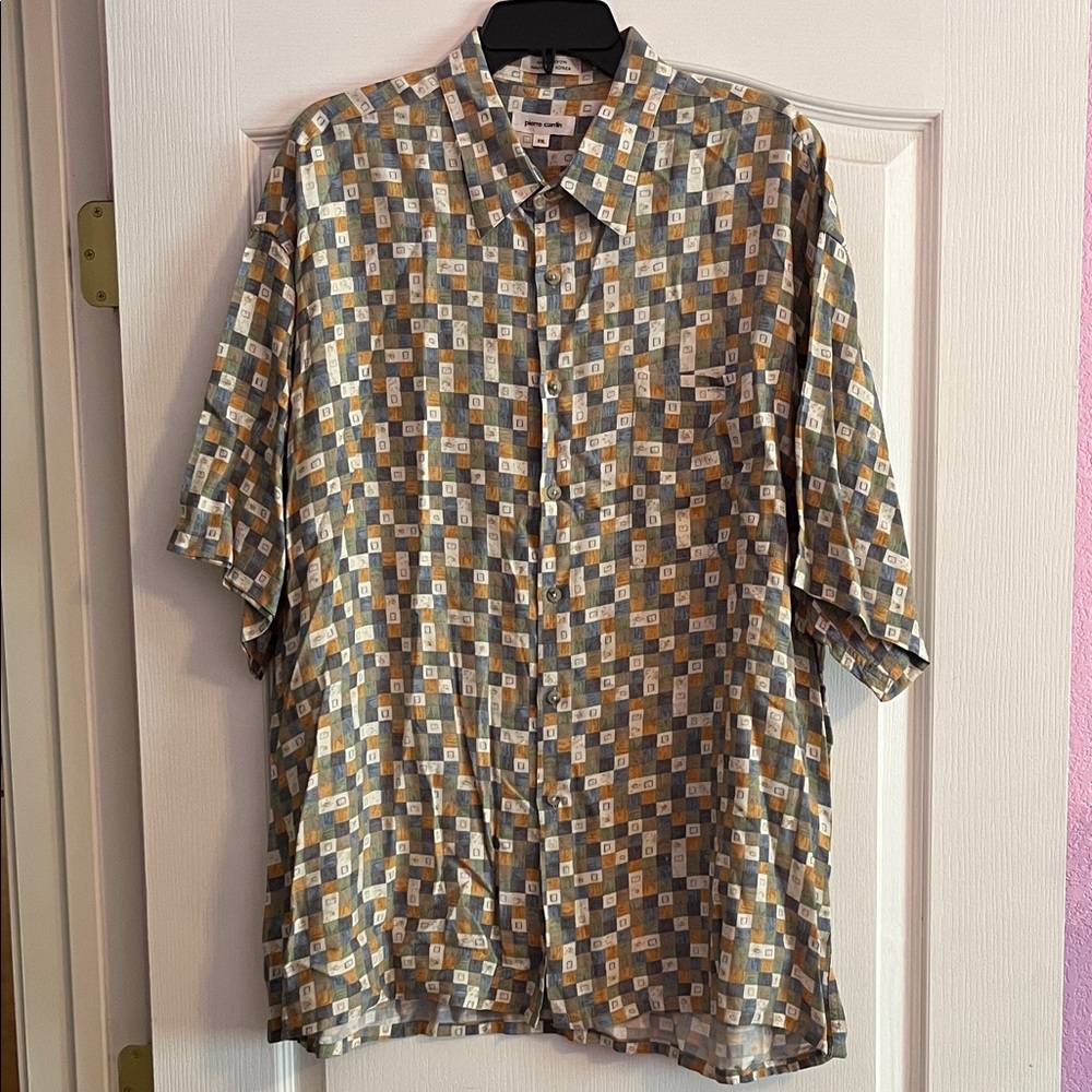 Pierre Cardin Multicolor Button Down Checkered Shirt XXL